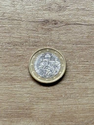 1 евро 2017. Сан-Марино.