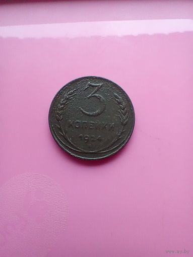 3 копейки 1924 года