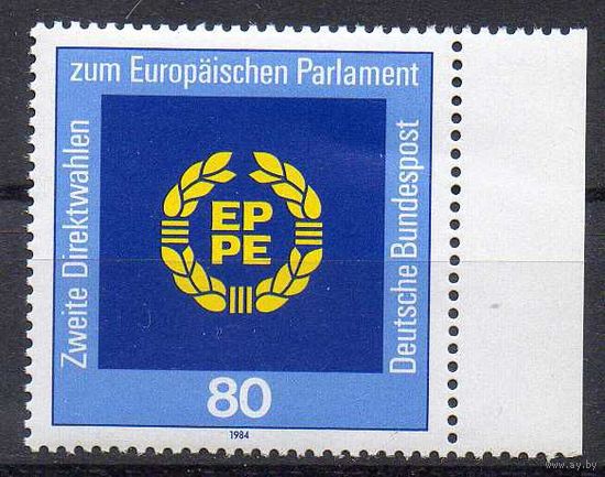 2-е вторые выборы в Европейский парламент ФРГ 1984 год  чистая серия из 1 марки