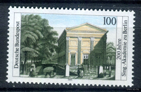 Германия - 1991г. - 200 лет Академии пения - полная серия, MNH [Mi 1520] - 1 марка