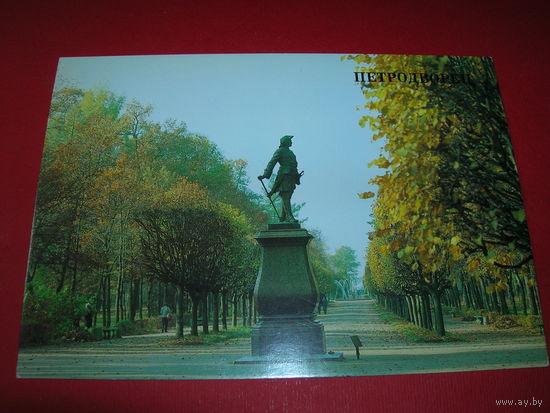 Петродворец Вид на Мариинскую аллею 1987 год чистая