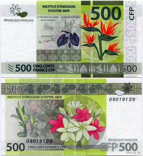 Французские Тихоокеанские Территории. 500 франков (образца 2014 года, P5, UNC)