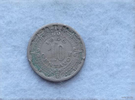 Werty71 Мексика 10 сентаво 1946