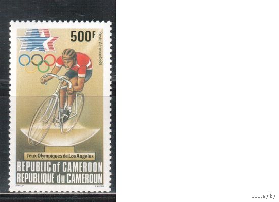 Камерун-1984 (Мих.1039) , ** ,   Спорт, Велоспорт , Велосипеды