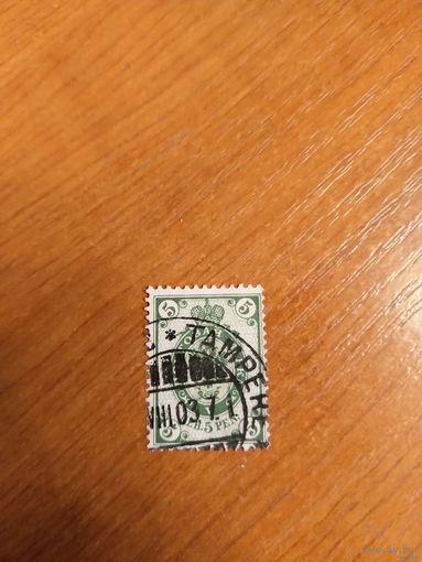 1901 Царская Россия Великое княжество Финляндское зуб 14 1/4 на 14 3/4 (2-2)