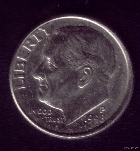 1 дайм 1998 год Р США
