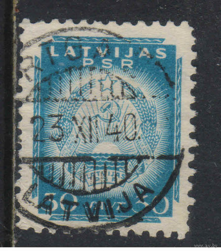 Латвия ССР 1940 Герб Стандарт #299
