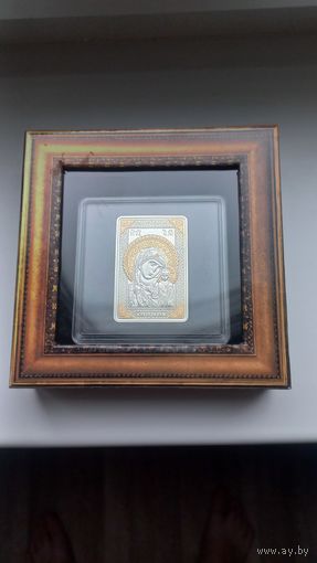 Икона Пресвятой Богородицы "Казанская". Серебро 20 рублей 2011. Состояние Идеал!! Равноценный обмен.