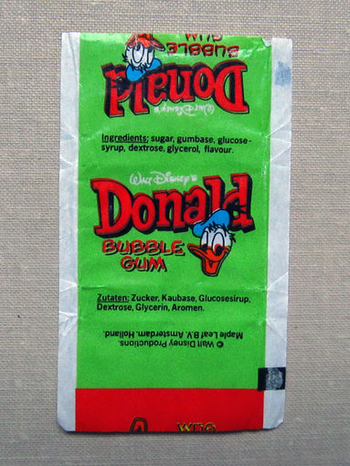 02-1655 Обертка фантик от жевачки жевательной резинки Donald