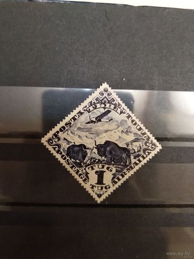 1934 Тува Загорский 54 чистая клей лёгкая наклейка авиация самолет фауна (3-1)