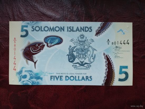 5 долларов Соломоновы острова 2019 г.