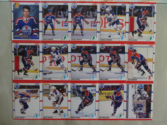 Хоккейные карточки.НХЛ.Edmonton Oilers-136 карт