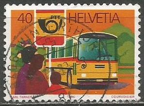Швейцария. Почтовый автобус. 1980г. Mi#1181.
