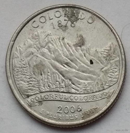 США 25 центов (квотер) 2006 г. P. Штат Колорадо