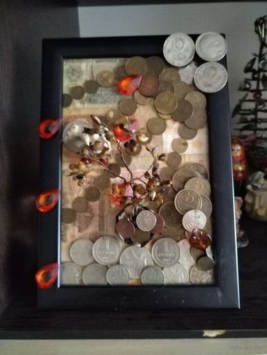 Панно из манет ссср.