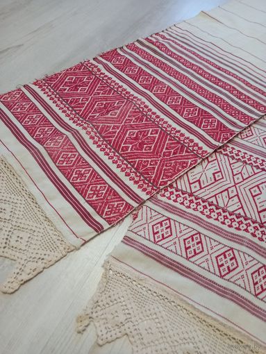 Рушник димотканый, старинный, винтаж