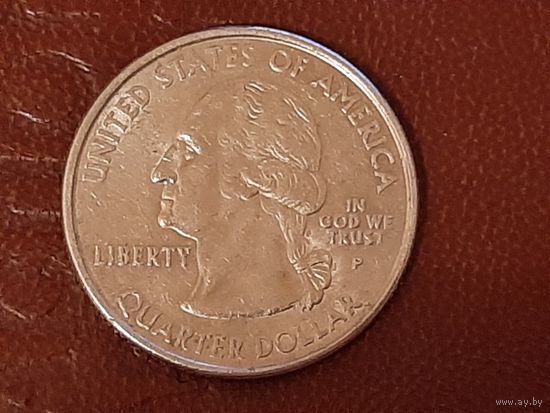 США 1 квотер 25 центов 1/4 доллара, 2000 P.