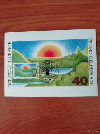 ФРГ 1980 Карт максимум марки "Охрана природы" Mi. 1052