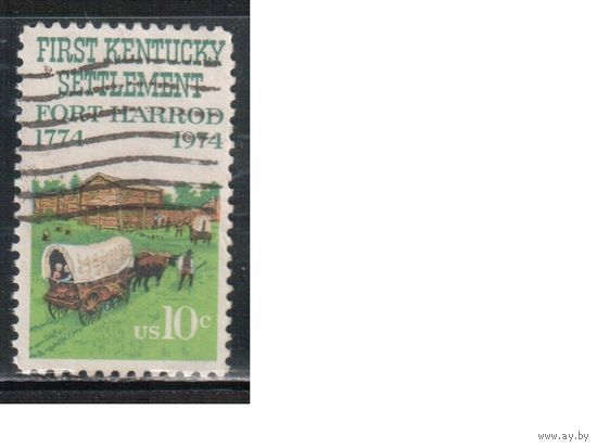 США-1974, (Мих.1149) , гаш. , Форт, Кентукки(одиночка)