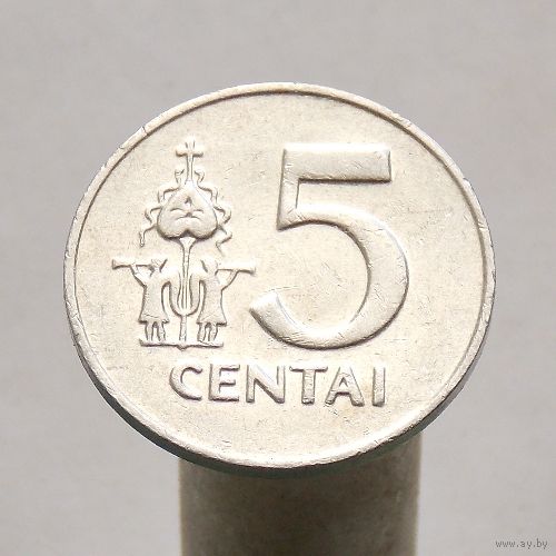 Литва 5 центов 1991