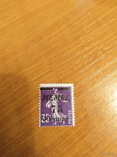 1922 французская мандатная территория Мемель чистая клей лёгкая наклейка искусство культура (2-9)