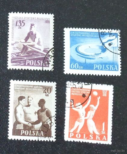 Спортивная серия. Польша. Дата выпуска:1955-07-27
