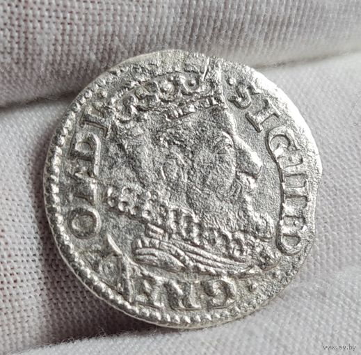 Грош коронный 1606 года Сигизмунд III Речь Посполитая, м.д. Краков НЕЧАСТЫЙ!