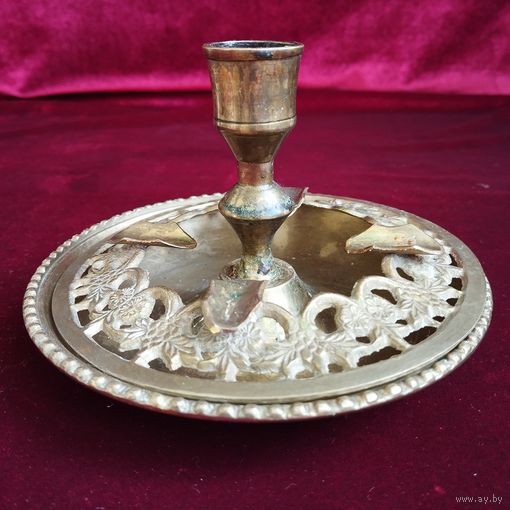 Подсвечник - Пепельница, латунь