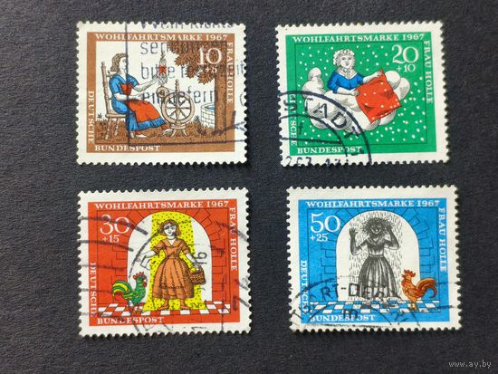 Германия 1967. Благотворительные почтовые марки - Сказки. Полная серия