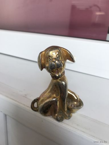 Фигурка, статуэтка Собака, пёс, щенок Металл