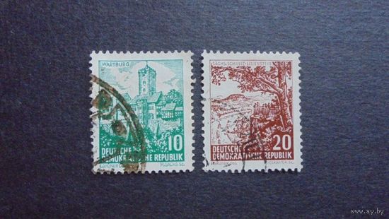ГДР 1961 Mi 815,836 природа, архитектура ландшафт