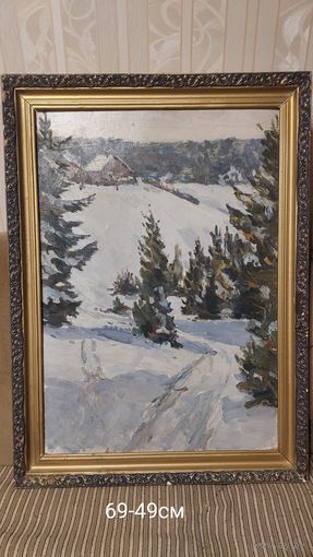 Довгялло Михаил Хрисанфович 1908-1978г Член С/Х БССР к/м "Зимушка"1956г (69-49см)