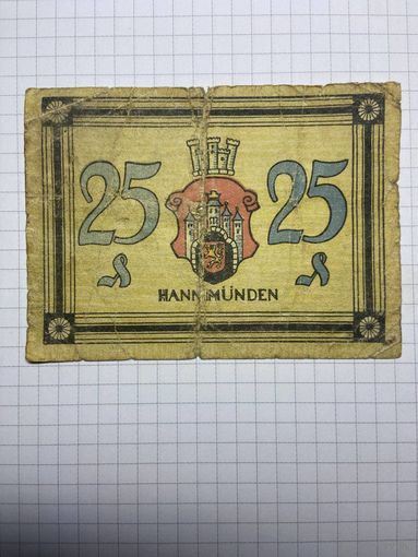 25 пфенигов (нотгельды) г. Германия.-2012