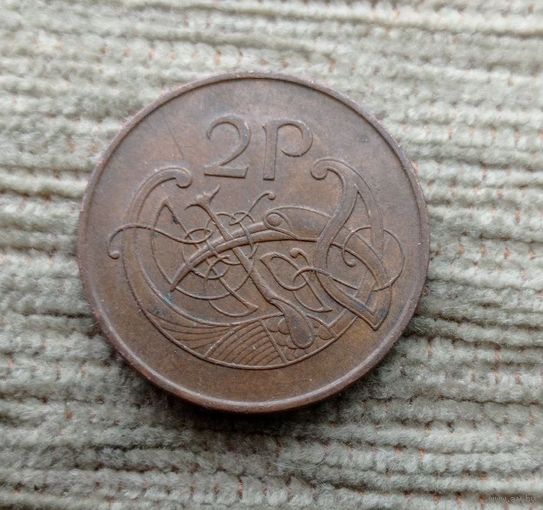 Werty71 Ирландия 2 пенса 1975 птица арфа