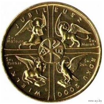 Польша 2 злотых, 2000 Великий Юбилей 2000 года UNC