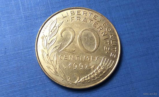 20 сантимов 1997. Франция.