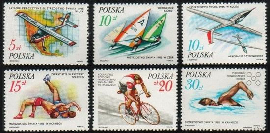 Польша 1986 Спорт. 6 м. **