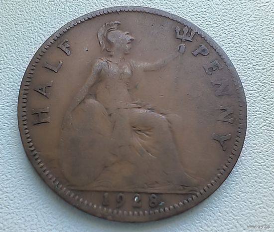 Великобритания 1/2 Пенни, 1928.  5-8-9