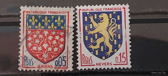 РАСПРОДАЖА ФРАНЦИЯ 1962г. Полная серия. Гаш.