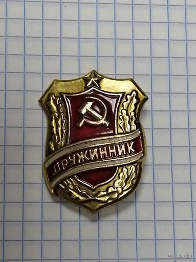 Знак Дружинник. Вертикальная булавка.