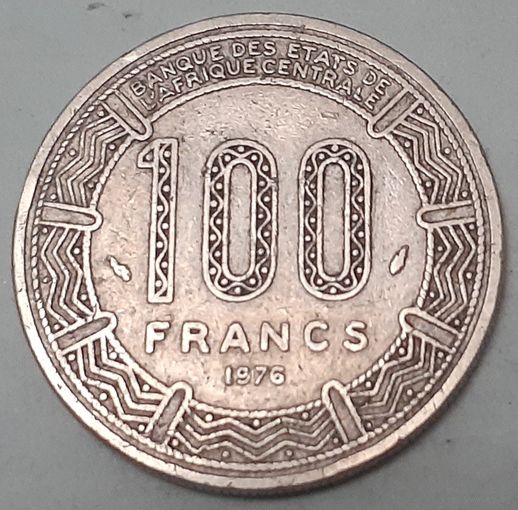 ЦАР 100 франков, 1976 (9-9-19(в))