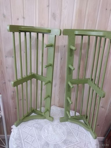 Вешалки  2 шт. дубовые, редизайн, 70-х.