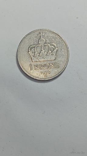 Норвегия 1 крона 1978 года .
