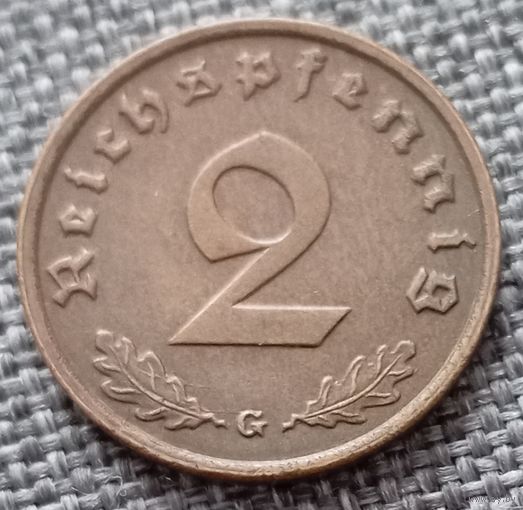 2 рейхспфеннига 1939 G