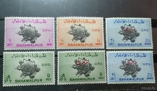 Пакистан 1949 чистые+ надпечатка