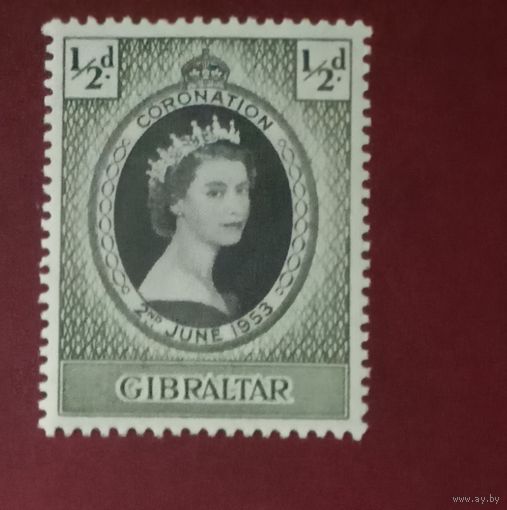 Гибралтар** омнибус коронация Елизаветы II без наклеек и их следов полная серия