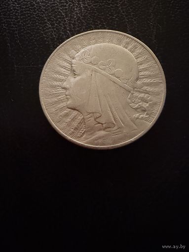 10 злотых 1932 г.  Польша.   Ядвига.  Серебро. ЛЮКС