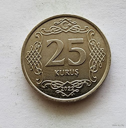 Турция 25 курушей, 2022