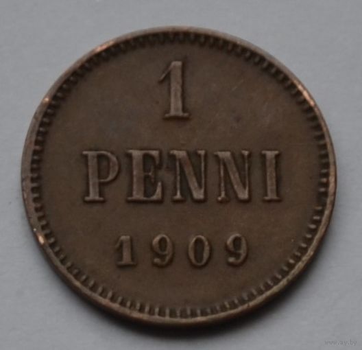 Финляндия, 1 пенни 1909 г.