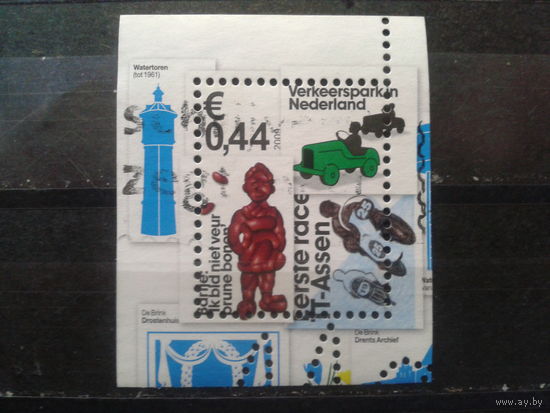 Нидерланды 2009 Памятник в Ассене, марка из блока